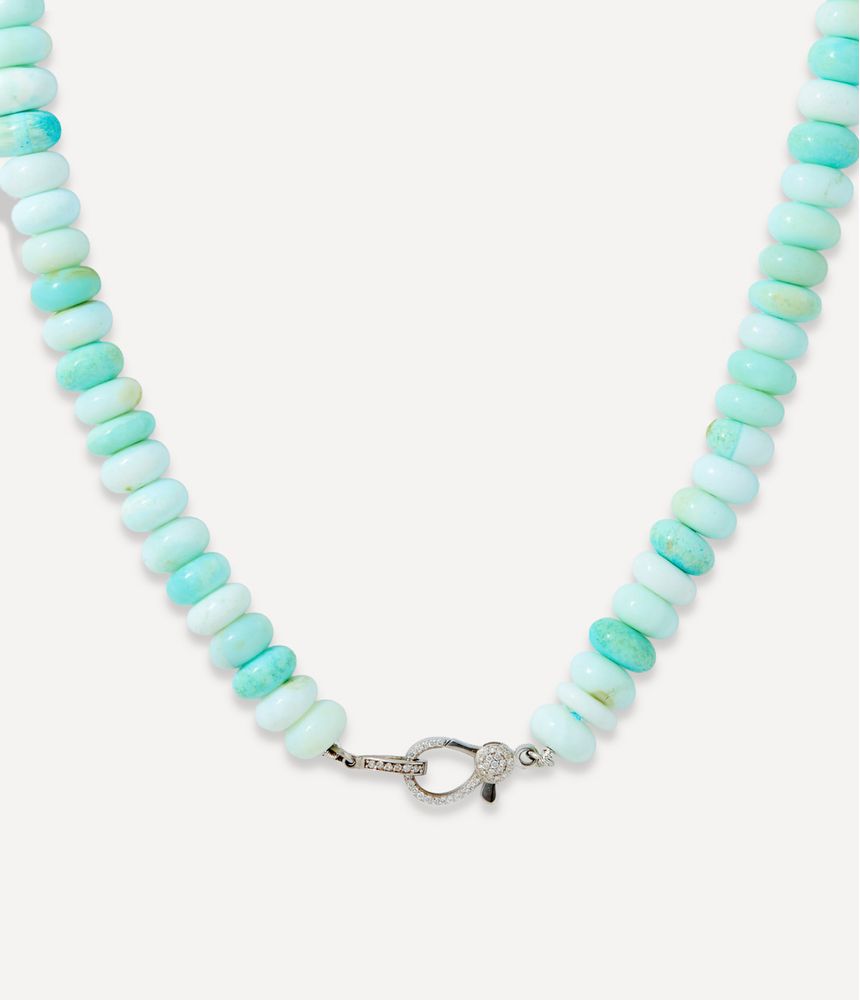 Colar la fontelina beads de opala verde 2